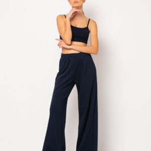 High waist wide leg jumpsuit (Navy color) M-L